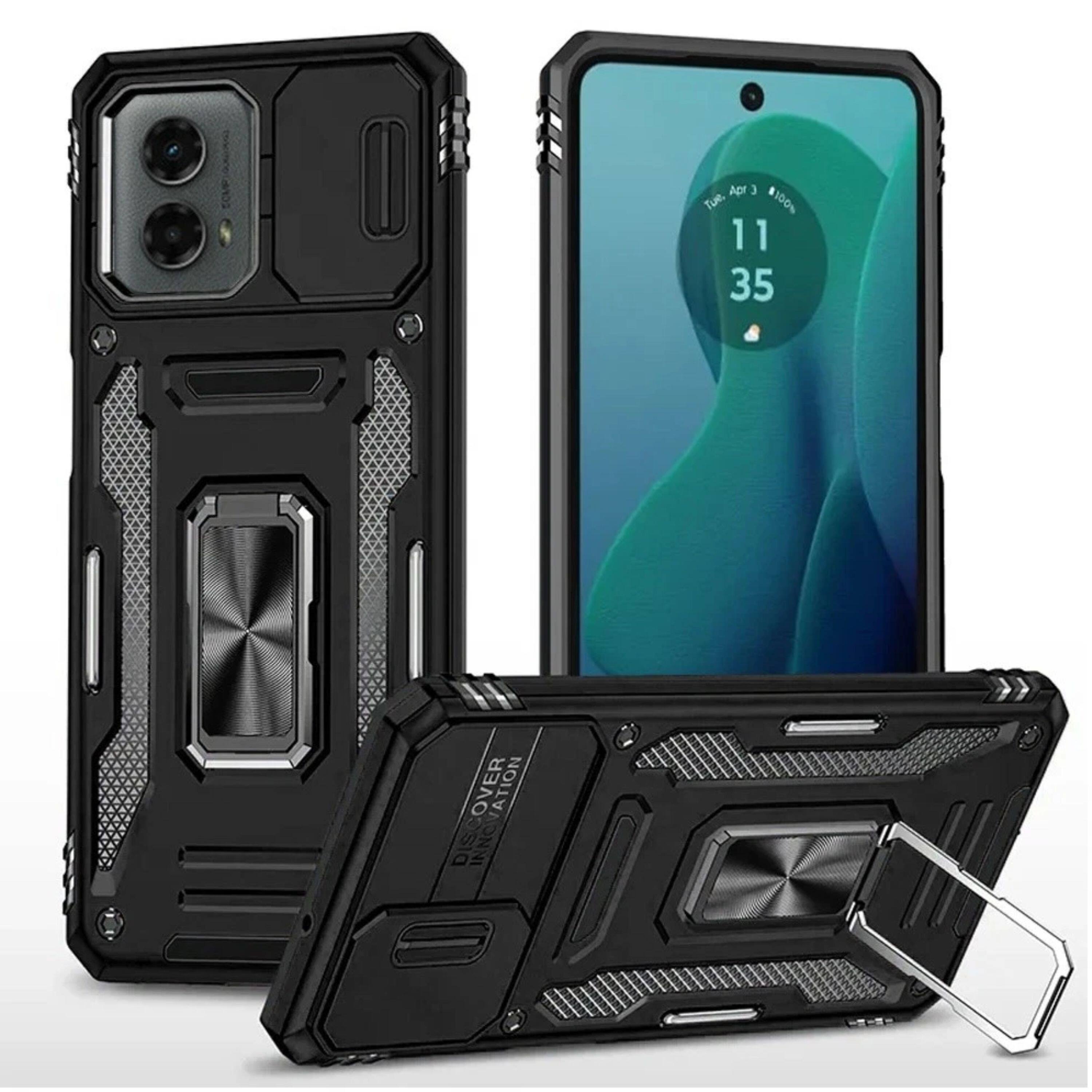Kitcheniva - Armor Sliding Lens Protective Case With Tempered Glass For Moto G 5G 2024 - Black price history on PriceWatchPro