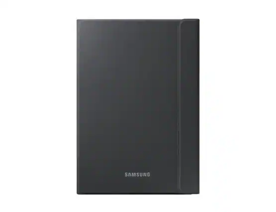 Front. Samsung - Samsung Galaxy Tab A Book Cover I Color: Black - Black.