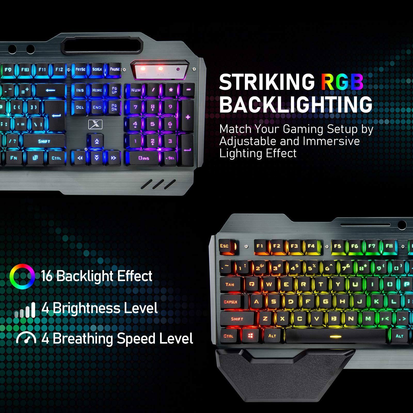 STRIKING RGB BACKLIGHTING

Match Your Gaming Setup by Adjustable and Immersive Lighting Effect

16 Backlight Effect
4 Brightness Level
4 Breathing Speed Level