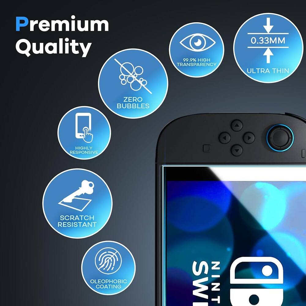 Premium Quality

- 99.9% HIGH TRANSPARENCY
- 0.33MM ULTRA THIN
- ZERO BUBBLES
- HIGHLY RESPONSIVE
- SCRATCH RESISTANT
- OLEOPHOBIC COATING