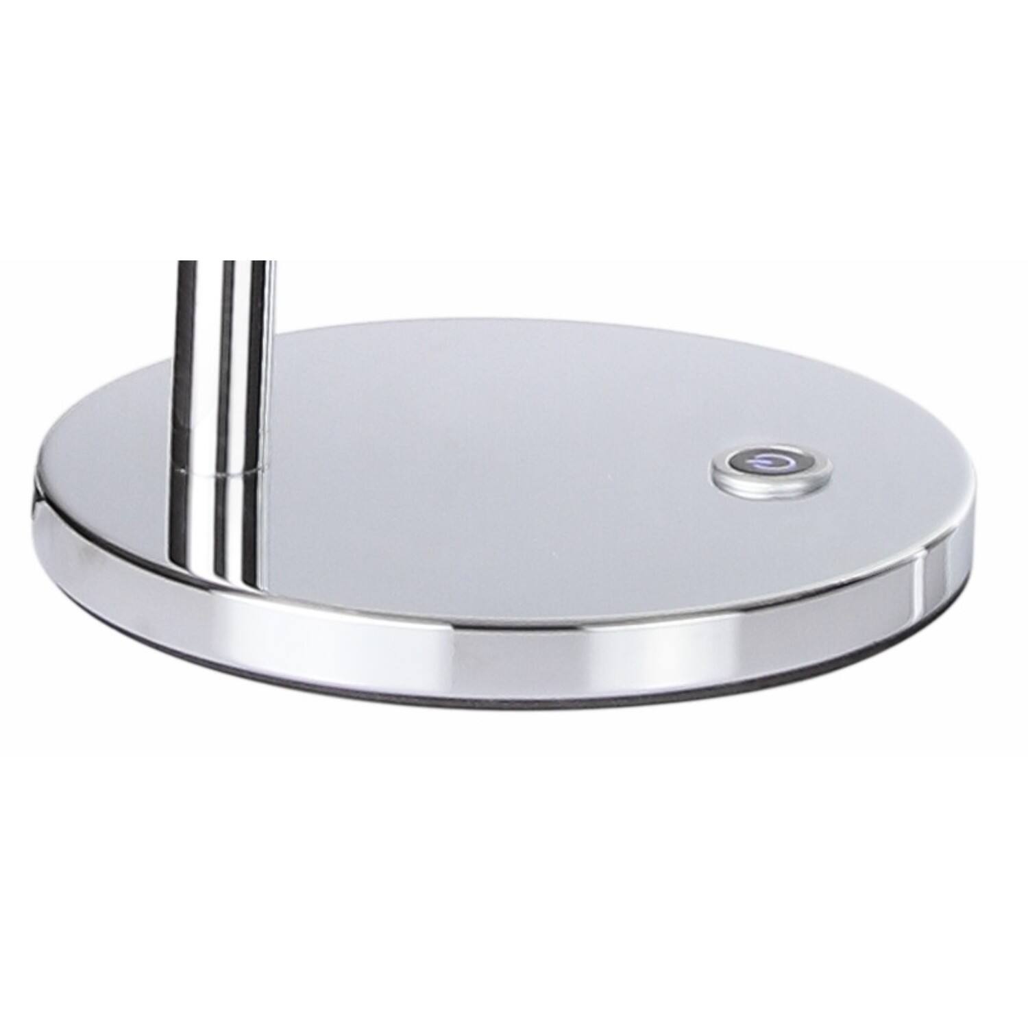 Alt View 5. Jonathan Y - Julian 15" LED Integrated Task Lamp, Chrome - Silver.