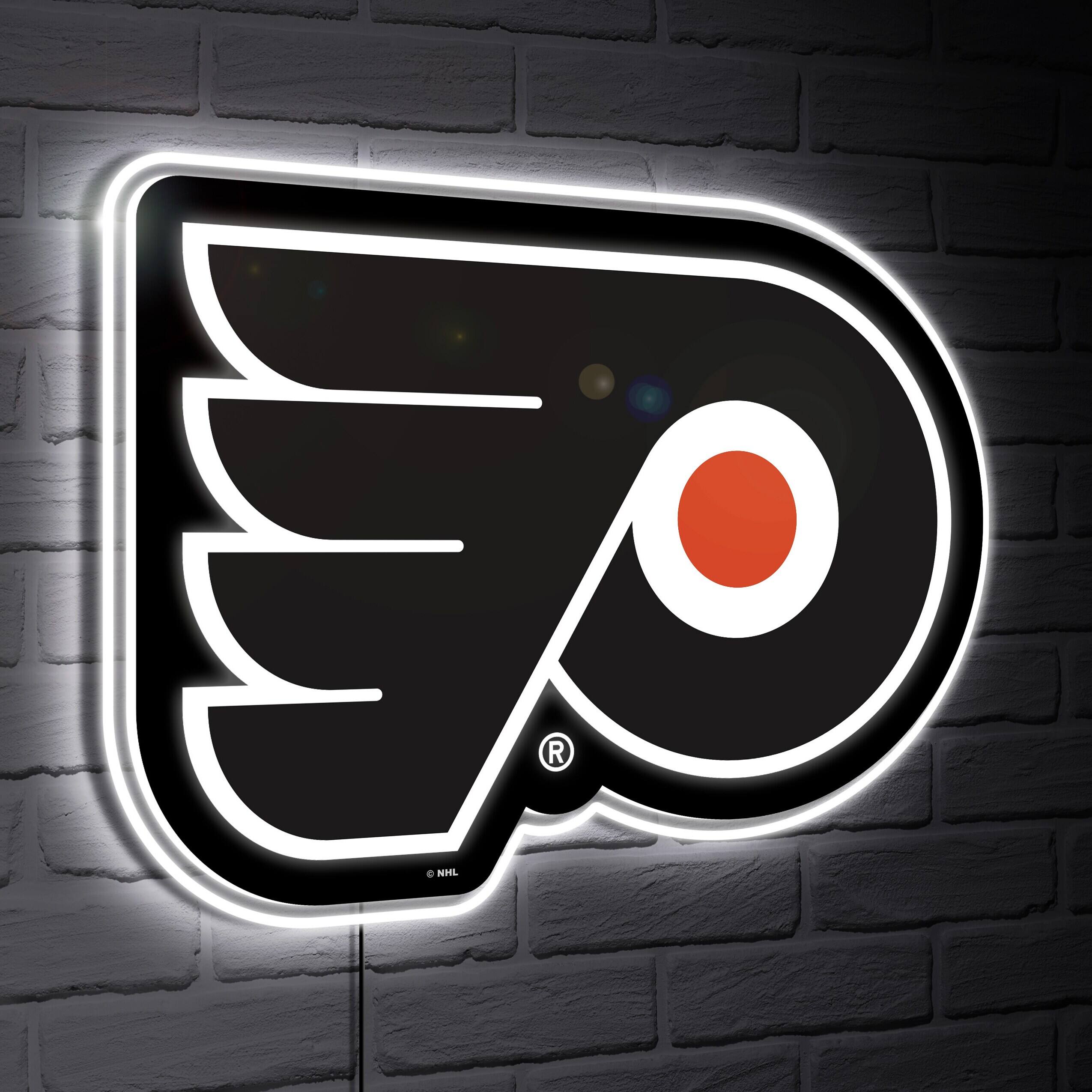 Evergreen Enterprises - Philadelphia Flyers LED Team Logo Shaped Lighted Wall Sign - Multicolor