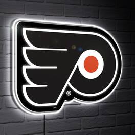 Evergreen Enterprises - Philadelphia Flyers LED Team Logo Shaped Lighted Wall Sign - Multicolor