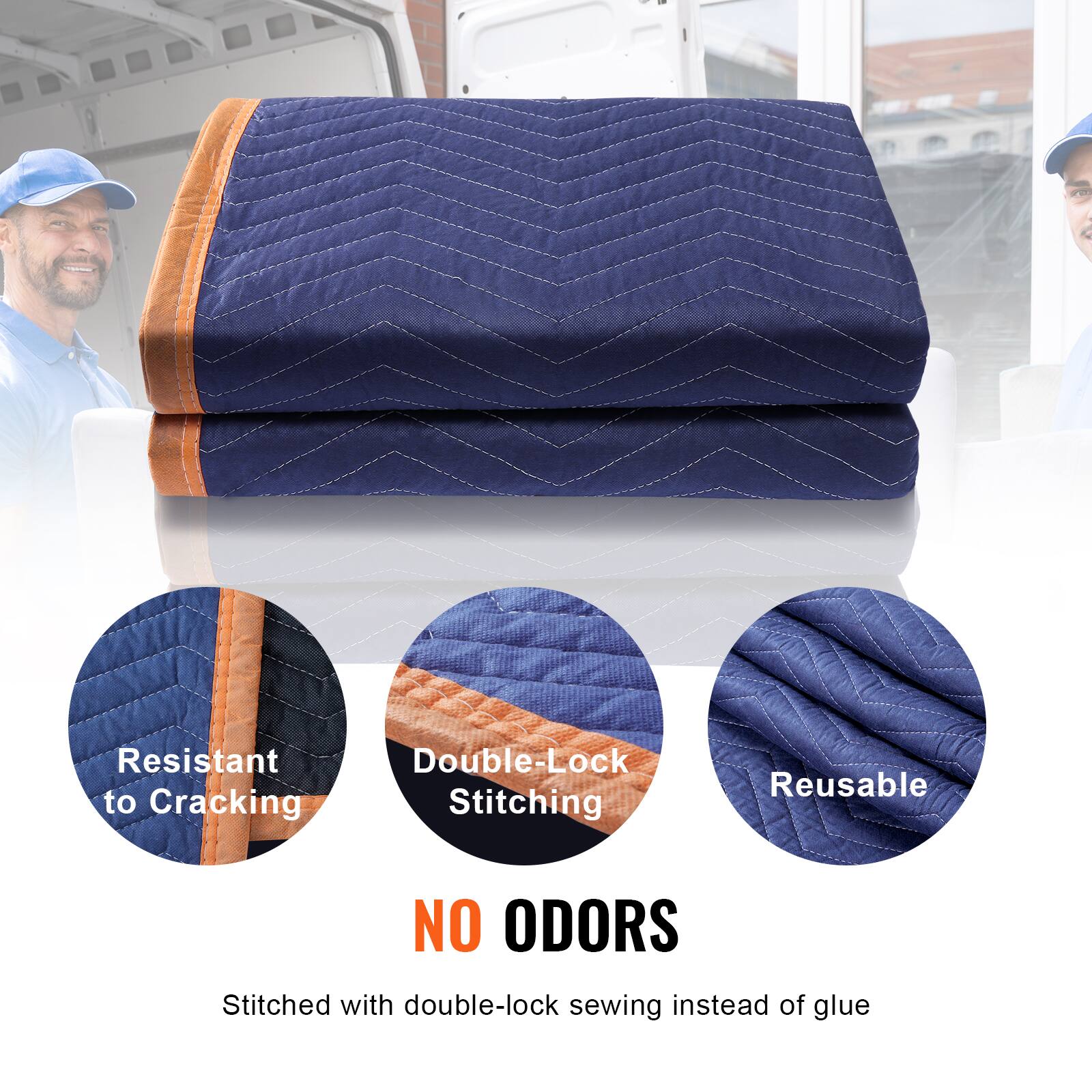 - Resistant to Cracking
- Double-Lock Stitching
- Reusable

NO ODORS

Stitched with double-lock sewing instead of glue