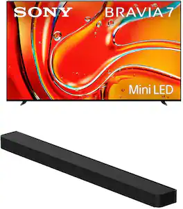 K85XR70 85" 4K Bravia LCD Mini LED Full Array HDR Google TV with a Sony HT-A8000 BRAVIA Theater Bar Soundbar (2024)