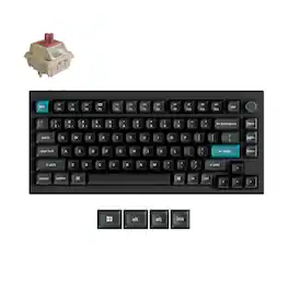 Keychron - Q1 Ultra 8K Wireless Custom Mechanical Keyboard - Black