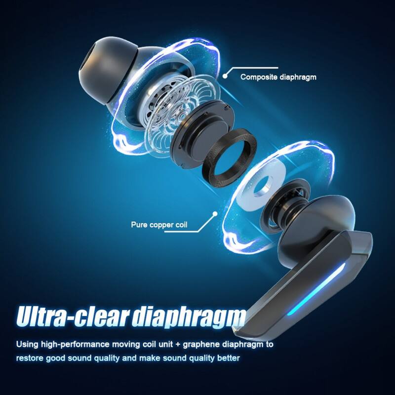 Composite diaphragm  
Pure copper coil  
Ultra-clear diaphragm  

Using high-performance moving coil unit + graphene diaphragm to restore good sound quality and make sound quality better
