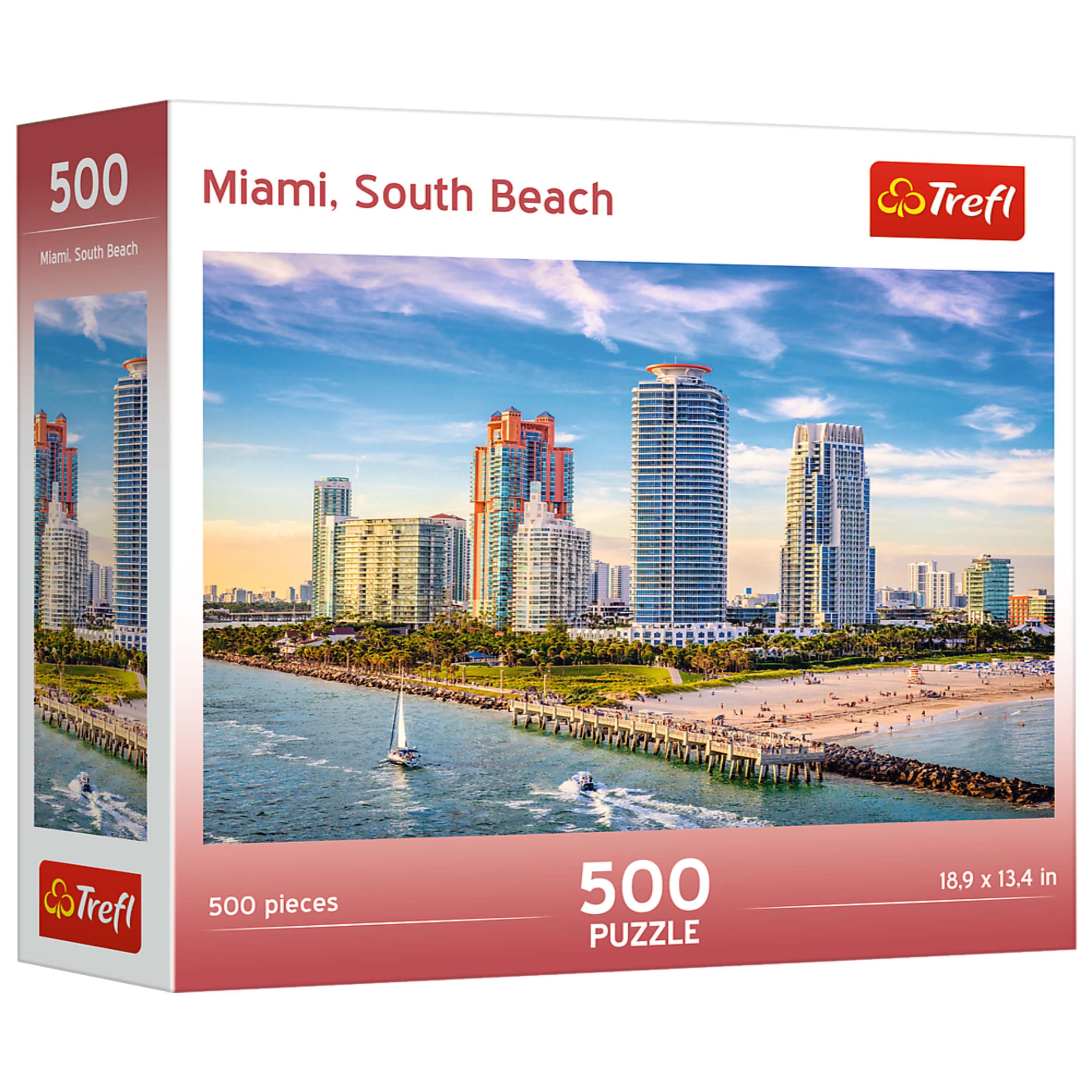 500 Miami, South Beach  
Trefl  
500 pieces  
500 PUZZLE  
18.9 x 13.4 in