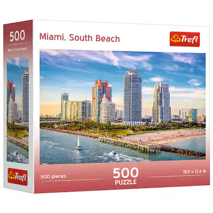 500 Miami, South Beach
Trefl
500 pieces
500 PUZZLE
18.9 x 13.4 in
