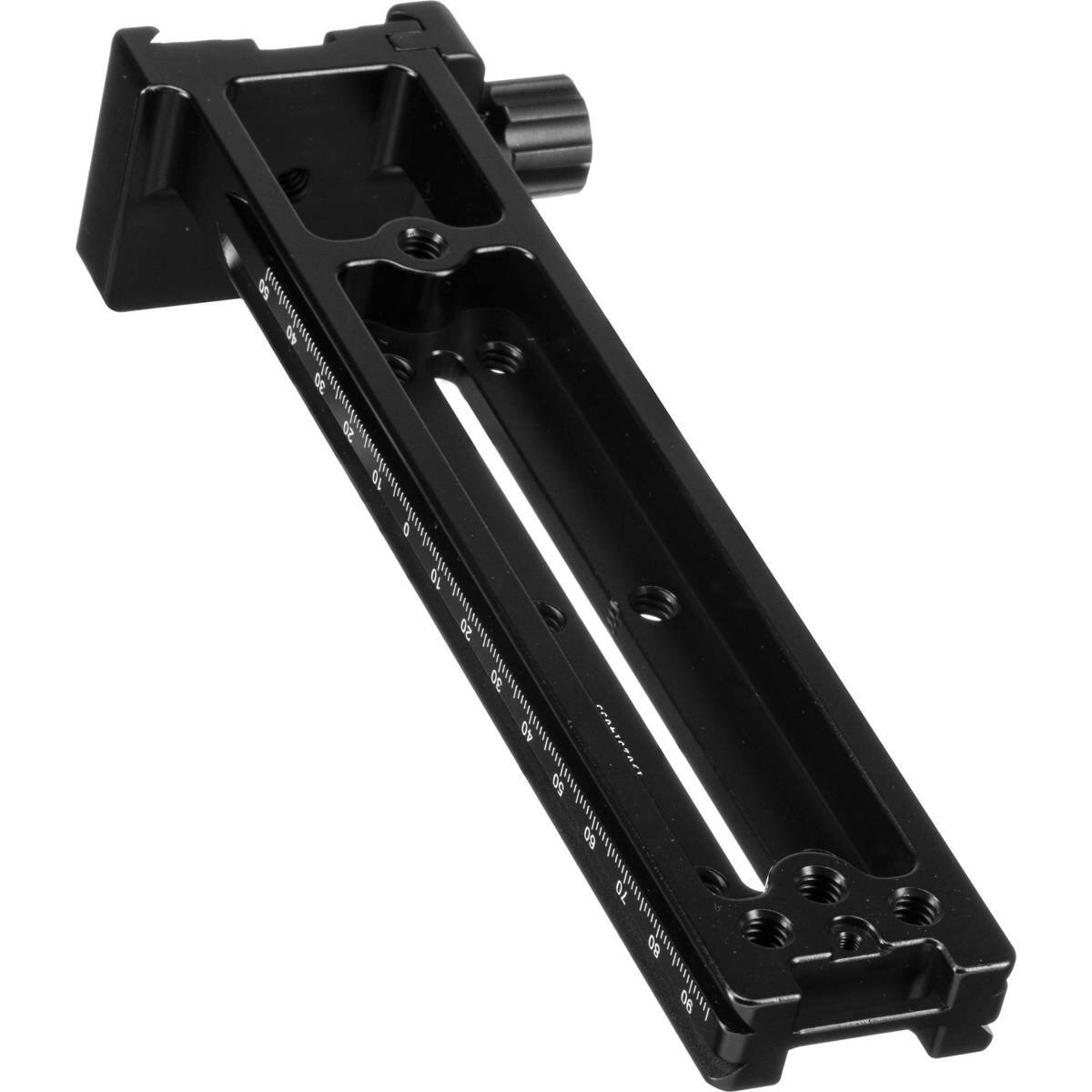 Alt View 2. SunwayFoto - SunwayFoto DMC-200R Vertical Rail With "On-End" Clamp for Arca-Style and RRS Clamps.