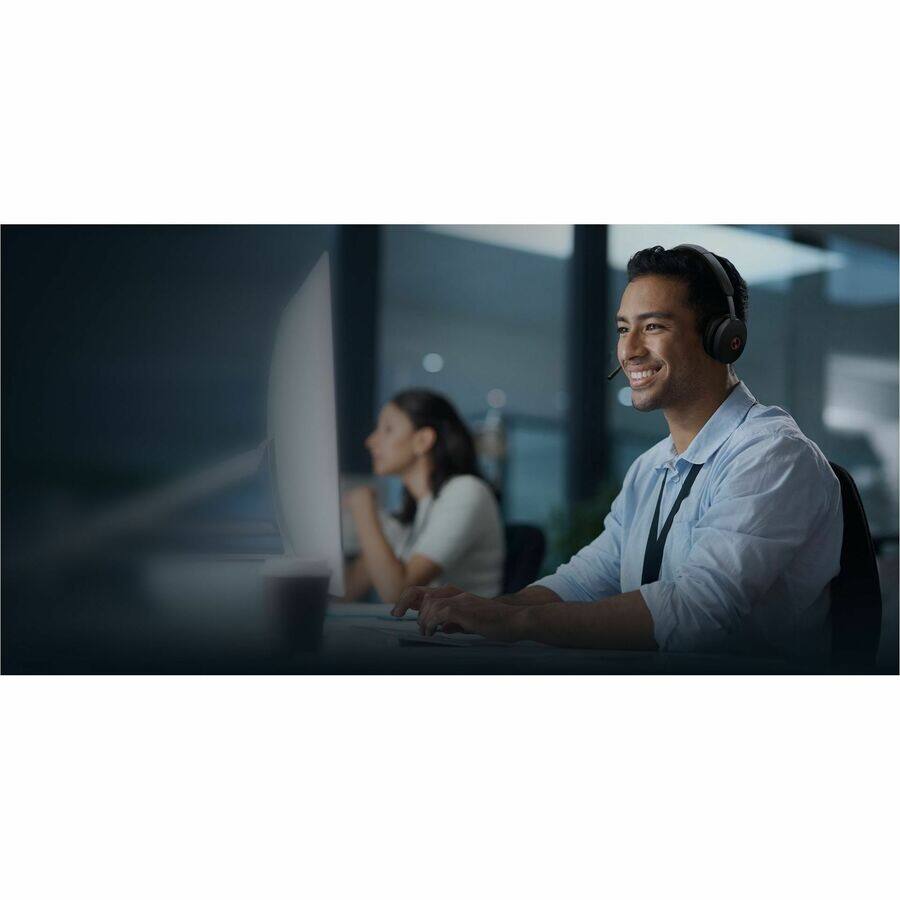 Alt View 1. Yealink - Yealink WH68 Hybrid DECT Wireless Headset - Microsoft Teams Certification - Stereo - Wireless - Bluetooth/DECT - 492.1 - Black.