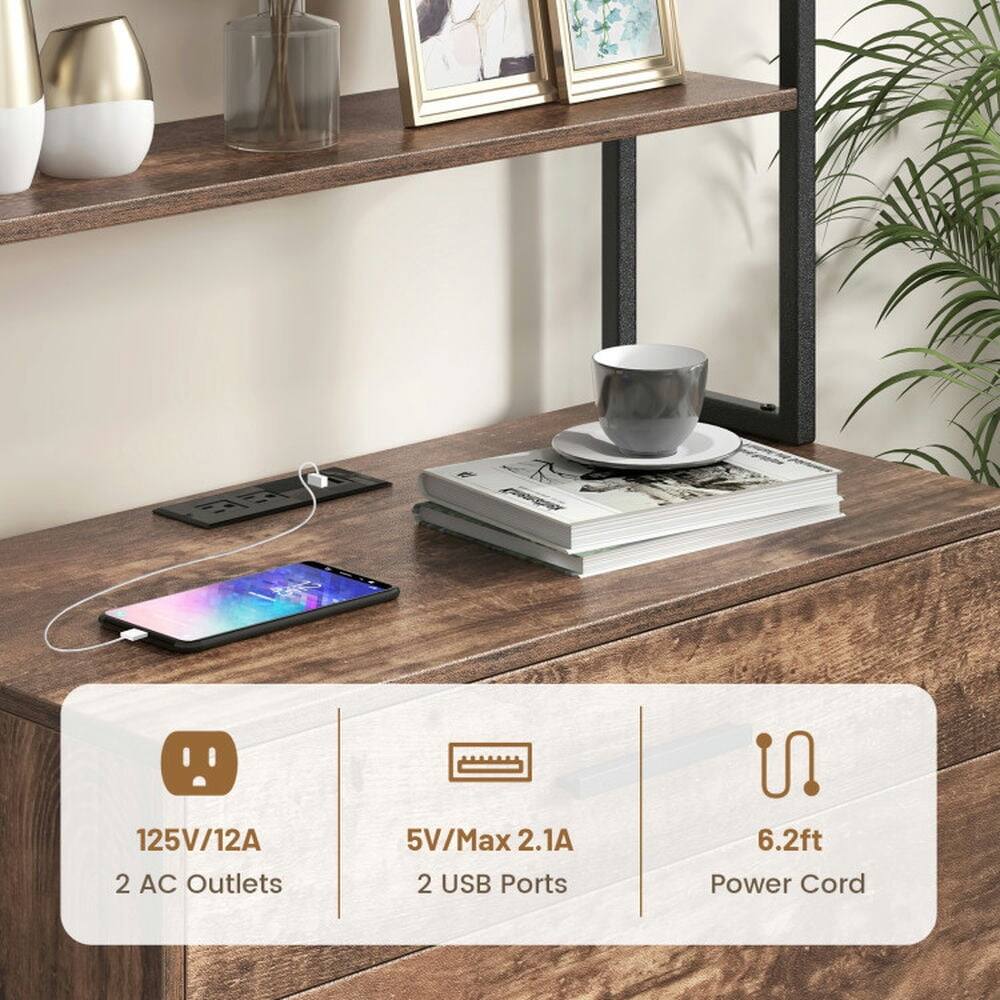 125V/12A  
2 AC Outlets  
5V/Max 2.1A  
2 USB Ports  
6.2ft Power Cord