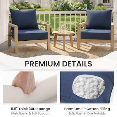 PREMIUM DETAILS

5.5" Thick 30D Sponge
High Elastic & Soft Support

Premium PP Cotton Filling
Soft, Plush & Comfortable