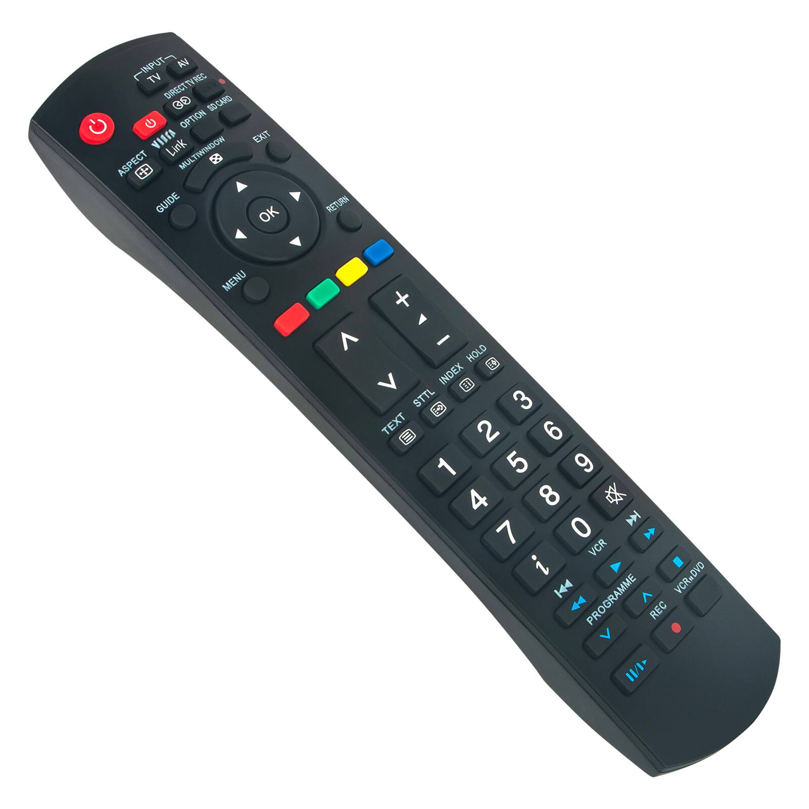I AN TV DIRECT TV REC DIRECTV REC DIRECTV SOCARD C- G OPTION VISCA LINK ASPECT + MULTIWINDOW & GUIDE EXIT OK RETURN MENU < + - HOLD D INDEX 11 STTL 3 TEXT II 2 6 1 5 9 4 8 0 M 7 VCR VCRWDVD K44 PROGRAMME < REC 11/1