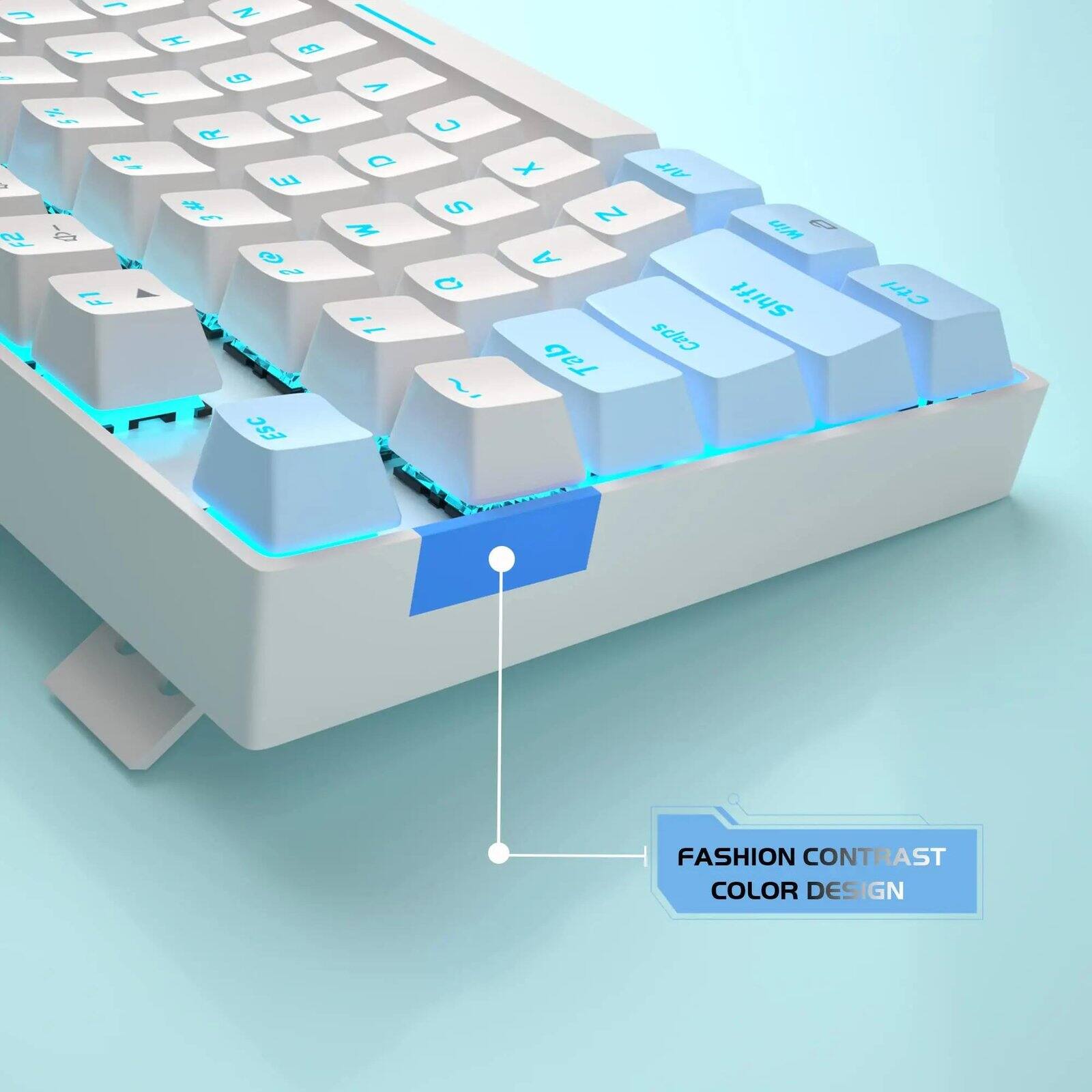 J N H B Y > G T % 5 F R $ x E # 3 F2 - G 2 F1 ESC  
V D W 1! i  
S C ?  
X Z A Tab  
Alt Win Shift Caps  
Ctrl  
FASHION CONTRAST COLOR DESIGN
