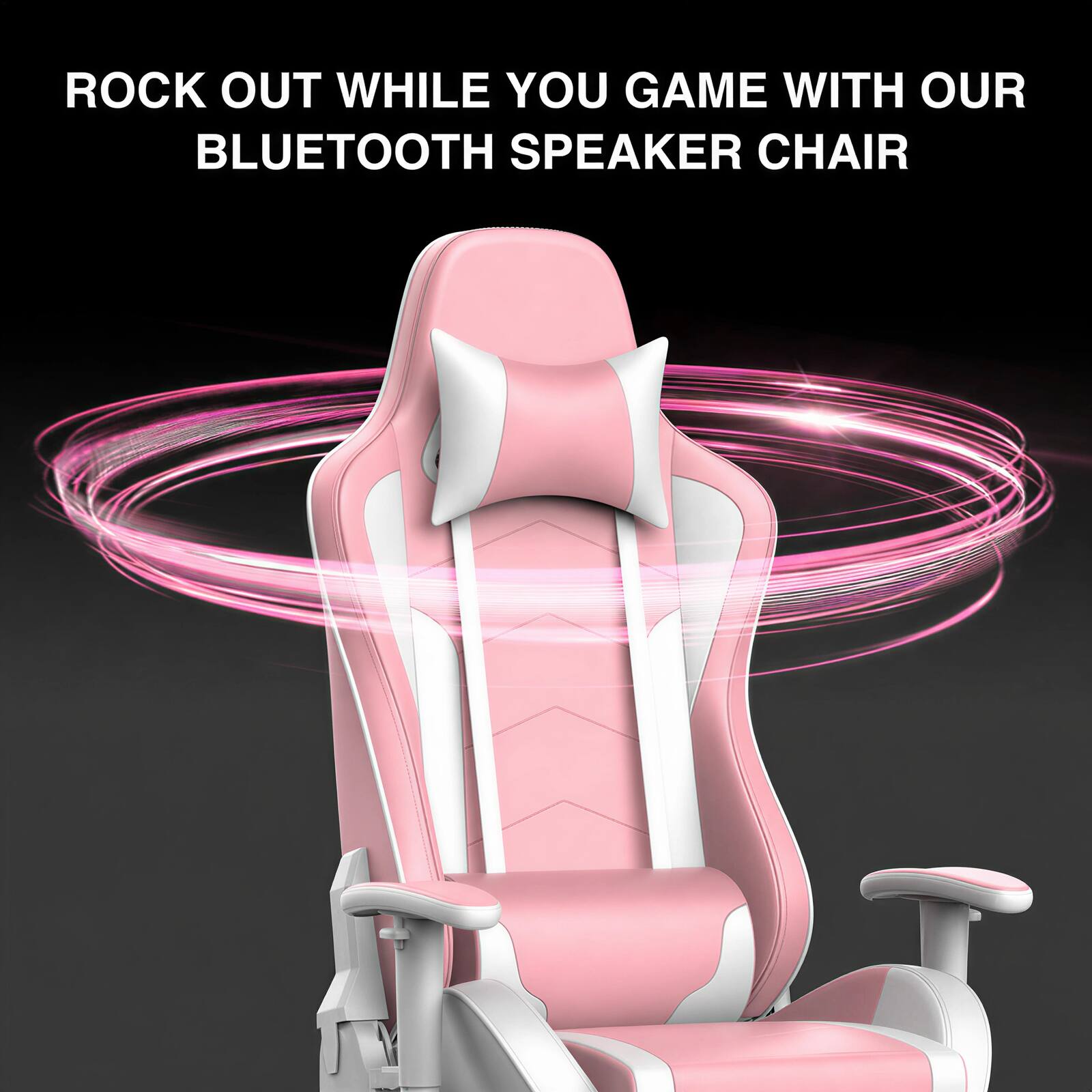 ROCK OUT WHILE YOU GAME WITH OUR BLUETOOTH SPEAKER CHAIR