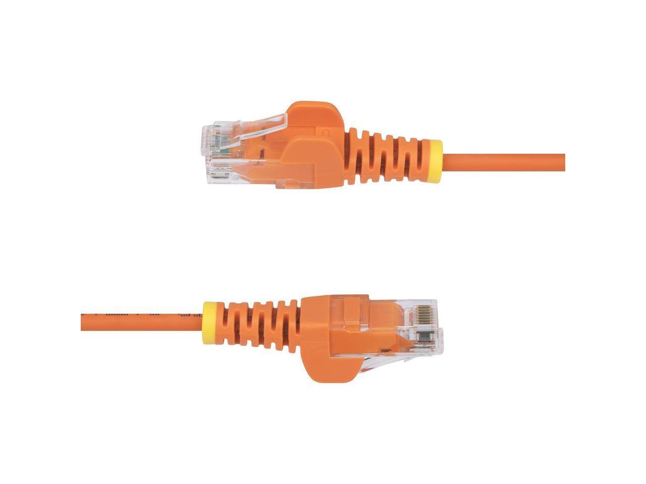 Alt View 1. StarTech.com - StarTech 50ft Orange Slim CAT6 Ethernet Cable Model N6PAT50ORS.