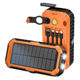 Loheer - 40000mAh Portable Charger with Built-In Cables and LED Flashlight