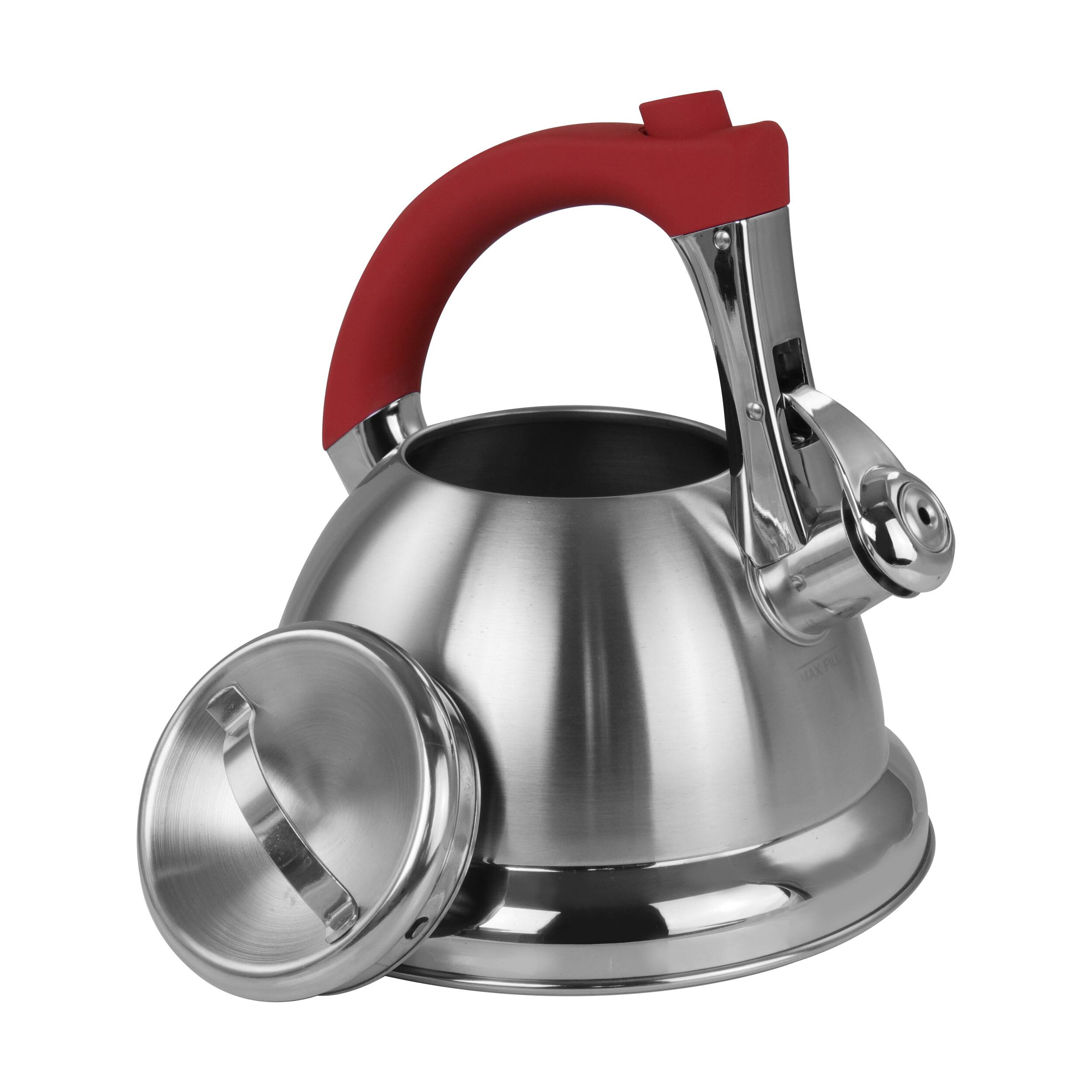 Alt View 2. Mr. Coffee - Mr. Coffee 1.8 quart Stainless Steel Whistling Tea Kettle - Silver.