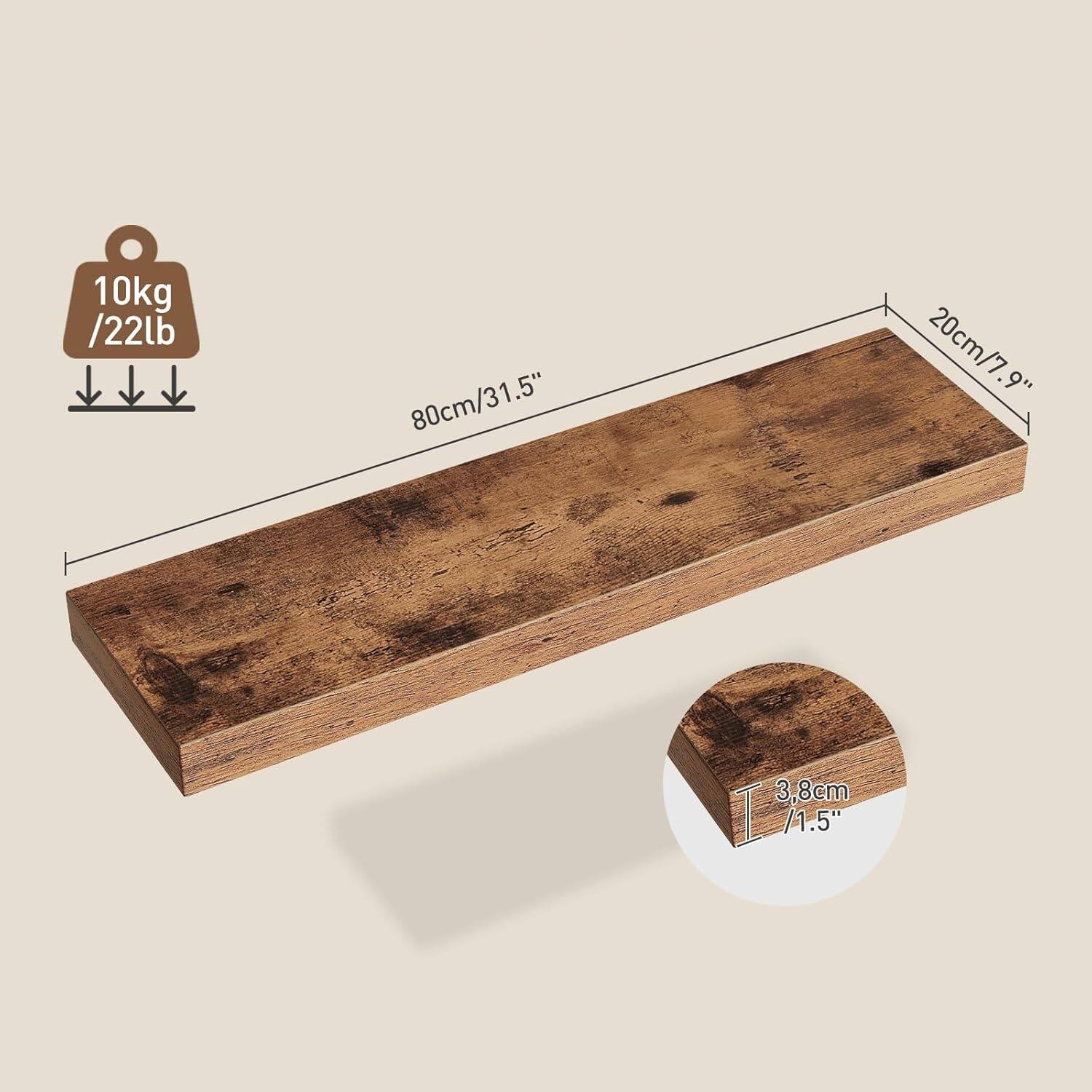 10kg / 22lb  
80cm / 31.5"  
20cm / 7.9"  
3.8cm / 1.5"