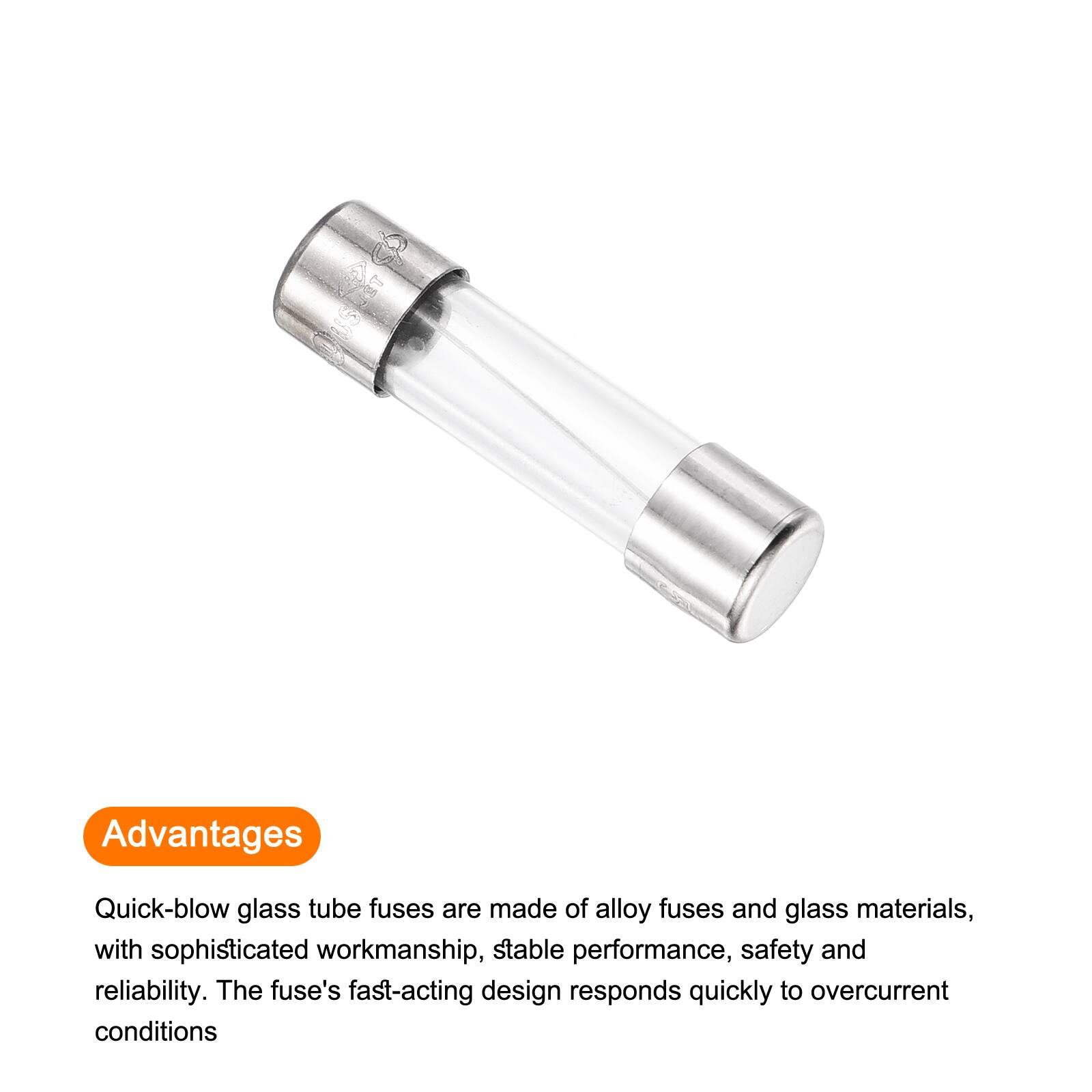 Advantages

Quick-blow glass tube fuses are made of alloy fuses and glass materials, with sophisticated workmanship, stable performance, safety and reliability. The fuse's fast-acting design responds quickly to overcurrent conditions