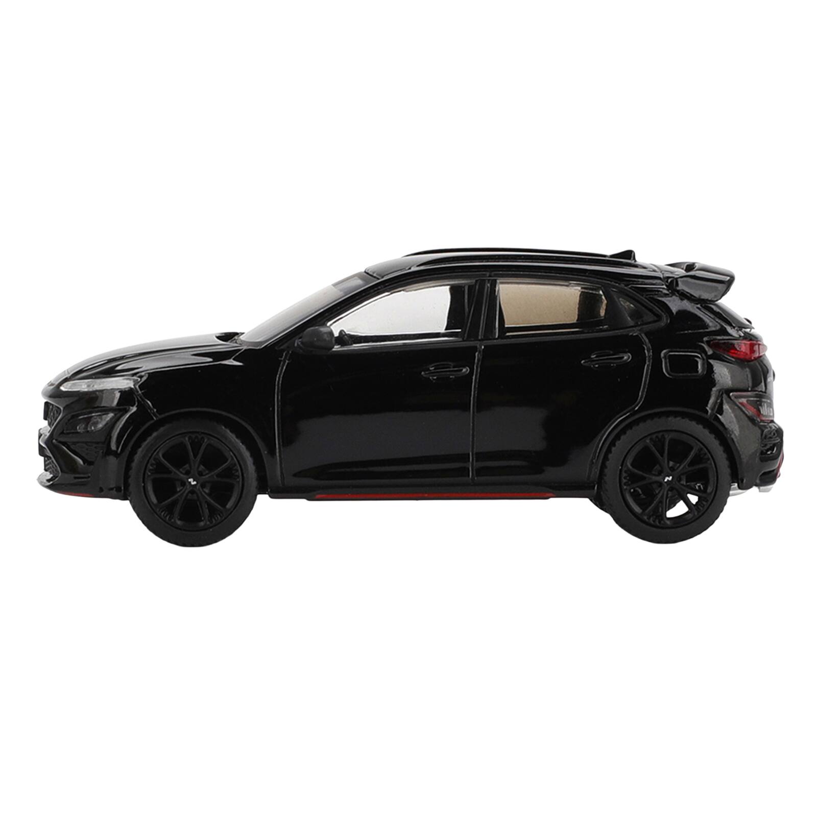 Alt View 1. True Scale Miniatures - Hyundai Kona N Phantom Black Limited Edition 1/64 Diecast Model Car by Mini GT.