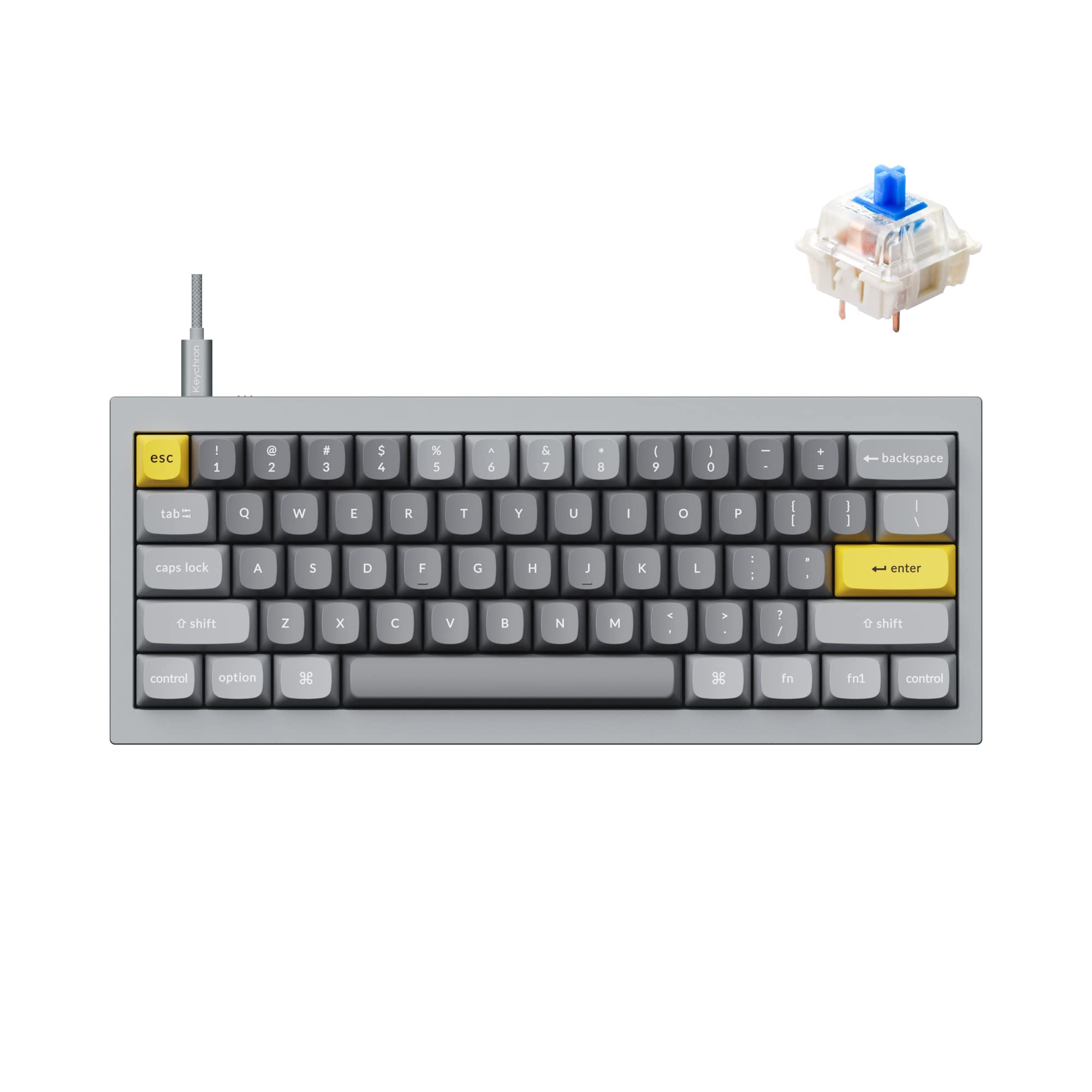 Gray (Gateron G Pro Blue Switch)