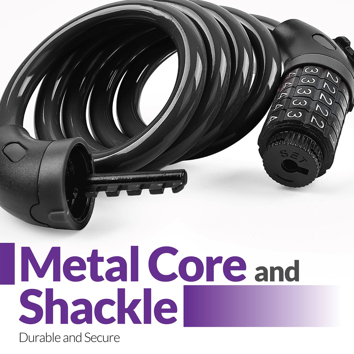 3 3 2 V 3 2 7 2 3 7 2 3 2  
SEX  
Metal Core and Shackle  
Durable and Secure