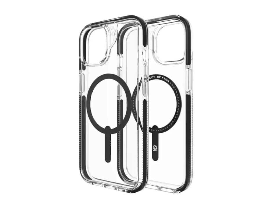 ZAGG - Piccadilly Snap Case For iPhone 15 Pro | Color: - Clear & Black