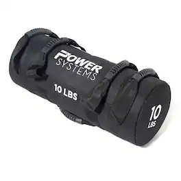 Power Systems - VersaFit Sand Log 10 lb - Weighted Bag for Workouts with Durable Handles - Black