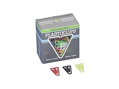 Baumgartens - Plastiklips Paper Clips, Large, Colors, 200/Box - Assorted