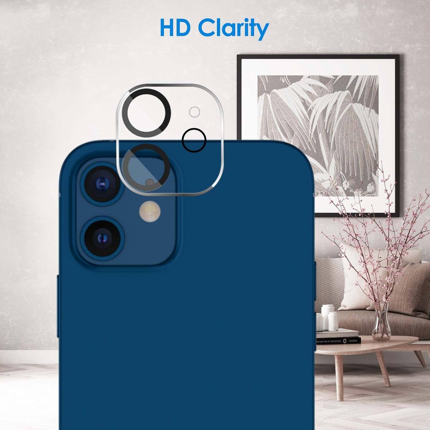 Left. Entronix - Entronix Clear Camera Lens Protector for iPhone 15 - 2-Pack - Clear.