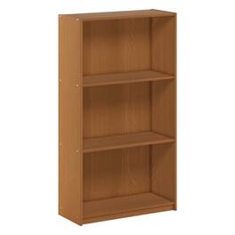 Hivvago - Finish 3-Tier Storage Shelves Bookcase - Light Cherry