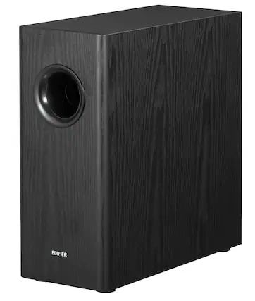 Front. Edifier - T5s Powered Subwoofer (Each) - Black.