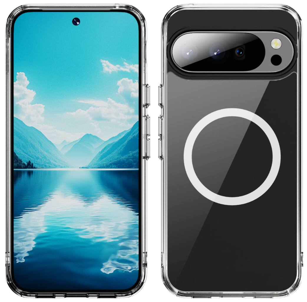Alt View 2. Nakedcellphone - Clear Case for Google Pixel 10 Pro XL Phone - Compatible with MagSafe - Clear.