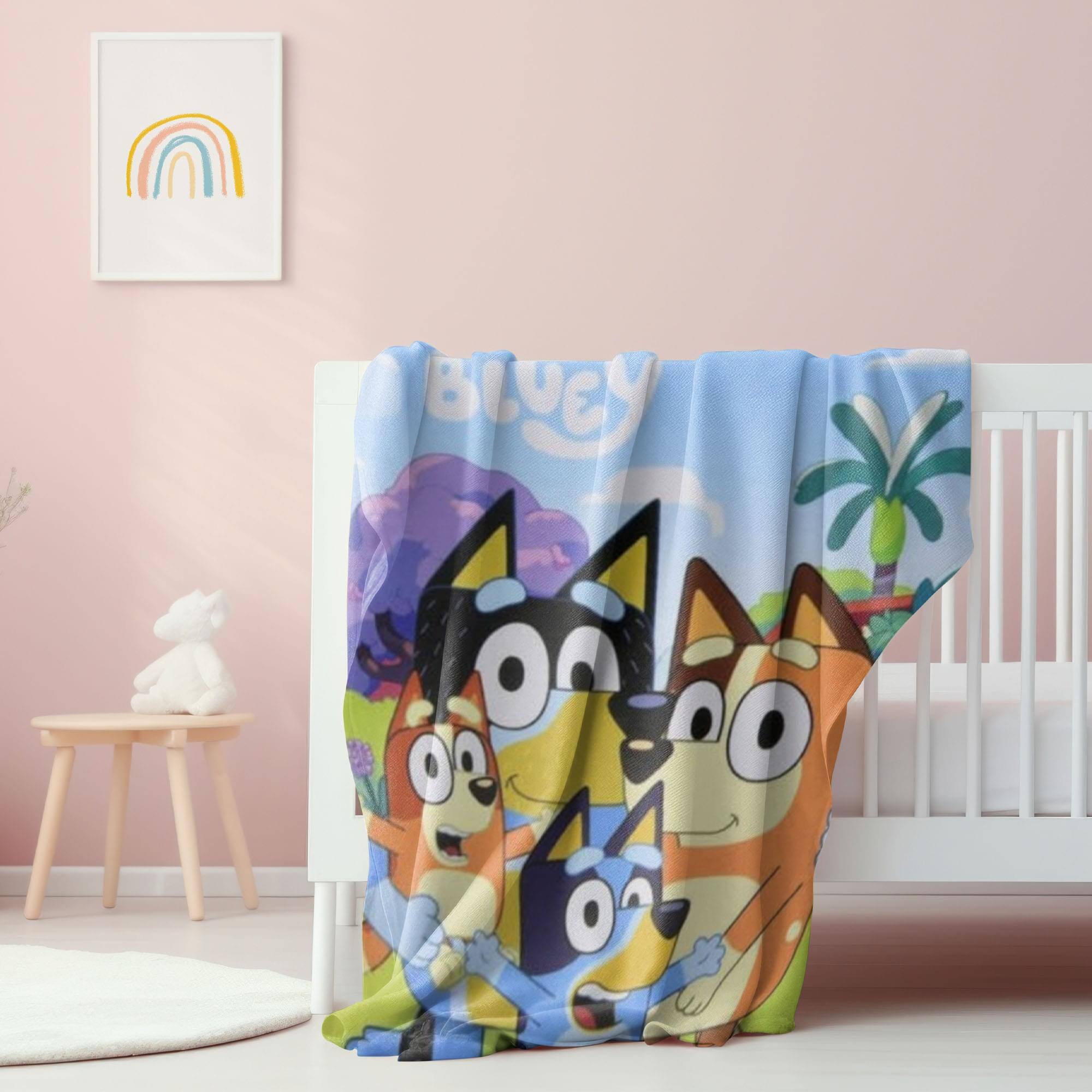 Alt View 10. Disney - Bluey and Family 45 x 60 Inch Fleece Throw Blanket - Multi-Colored.