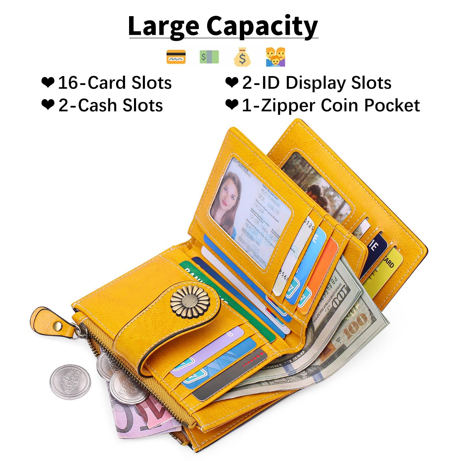 Large Capacity

- 16-Card Slots
- 2-Cash Slots
- 2-ID Display Slots
- 1-Zipper Coin Pocket