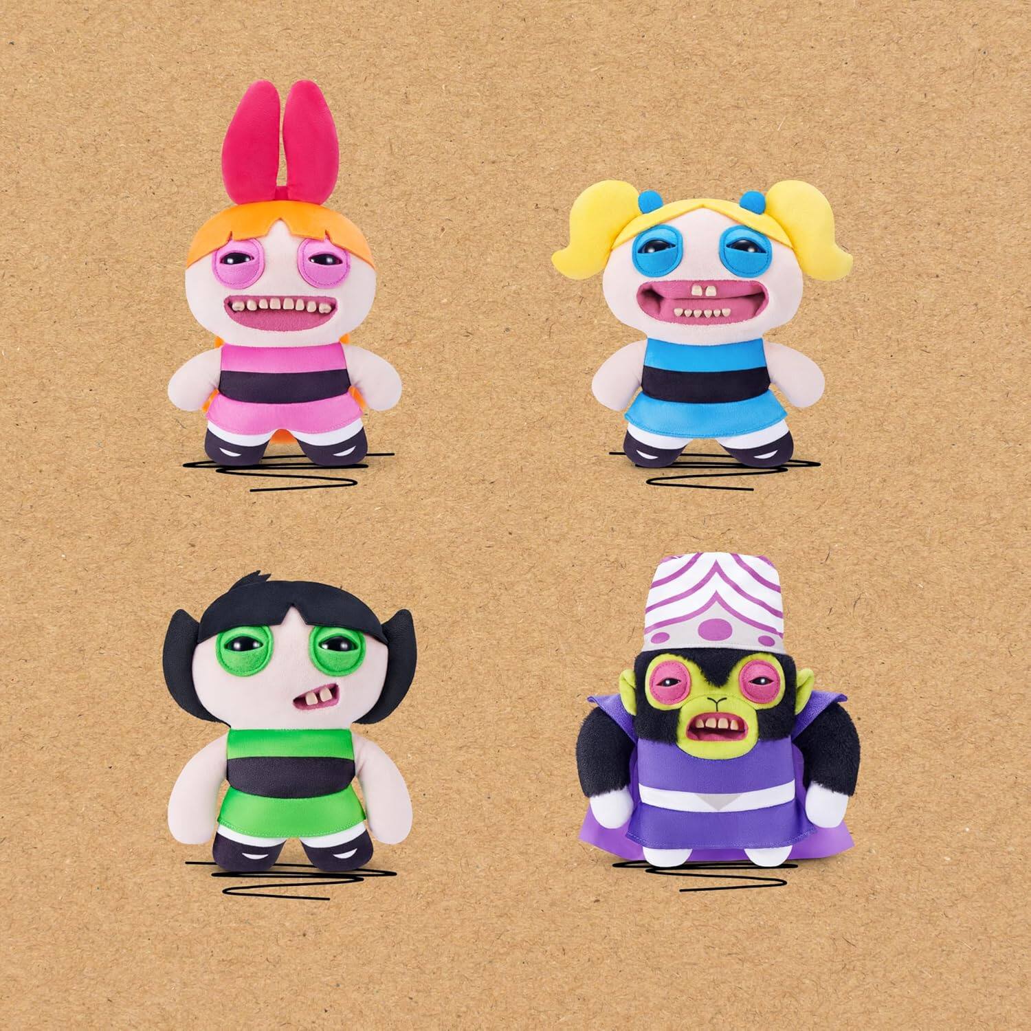 Alt View 7. Fuggler - Zuru Fuggler Powerpuff Girls Blossom Funny Ugly Monster Plush Toy 9 Inch - Pink.