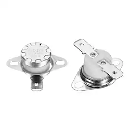 Unique Bargains - 2pcs KSD301 Thermostat 140°C/284°F 16A N.O. Snap Disc Switch for Microwaves/Oven/Coffee - Silver