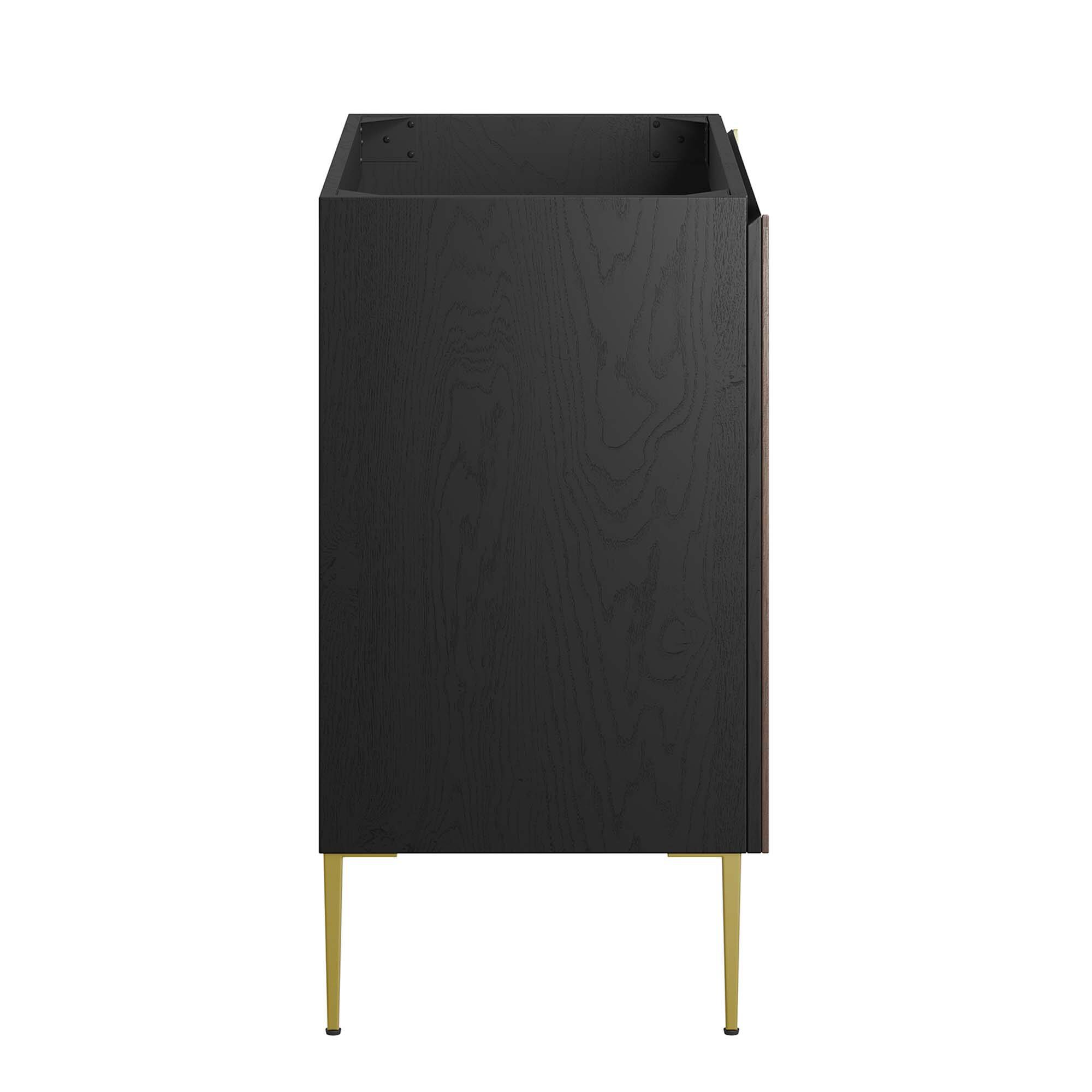 Alt View 1. Modway - Alchemist Bathroom Cabinet Basin Not Included by Modway - Black Gold.