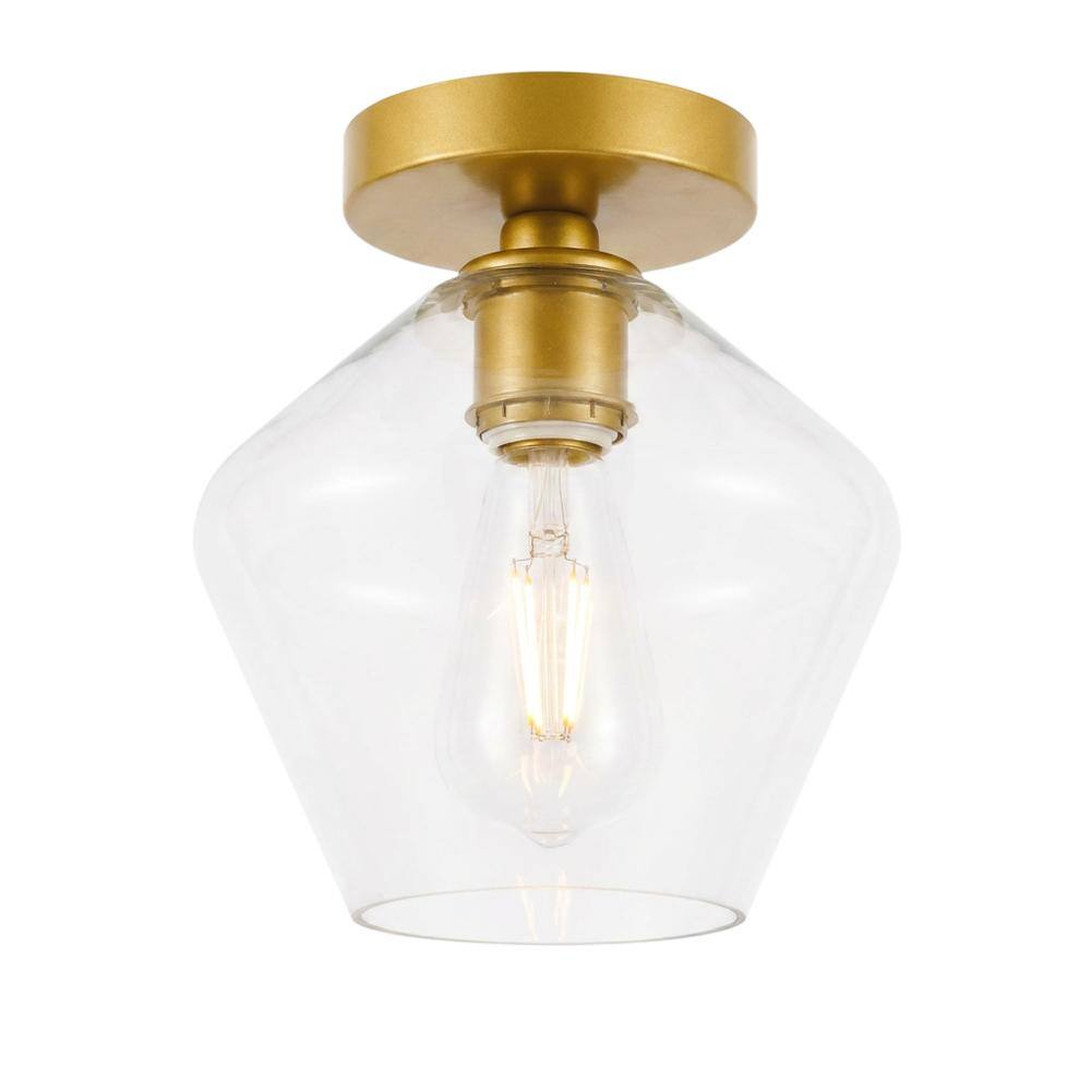 Brass And Clear Glass