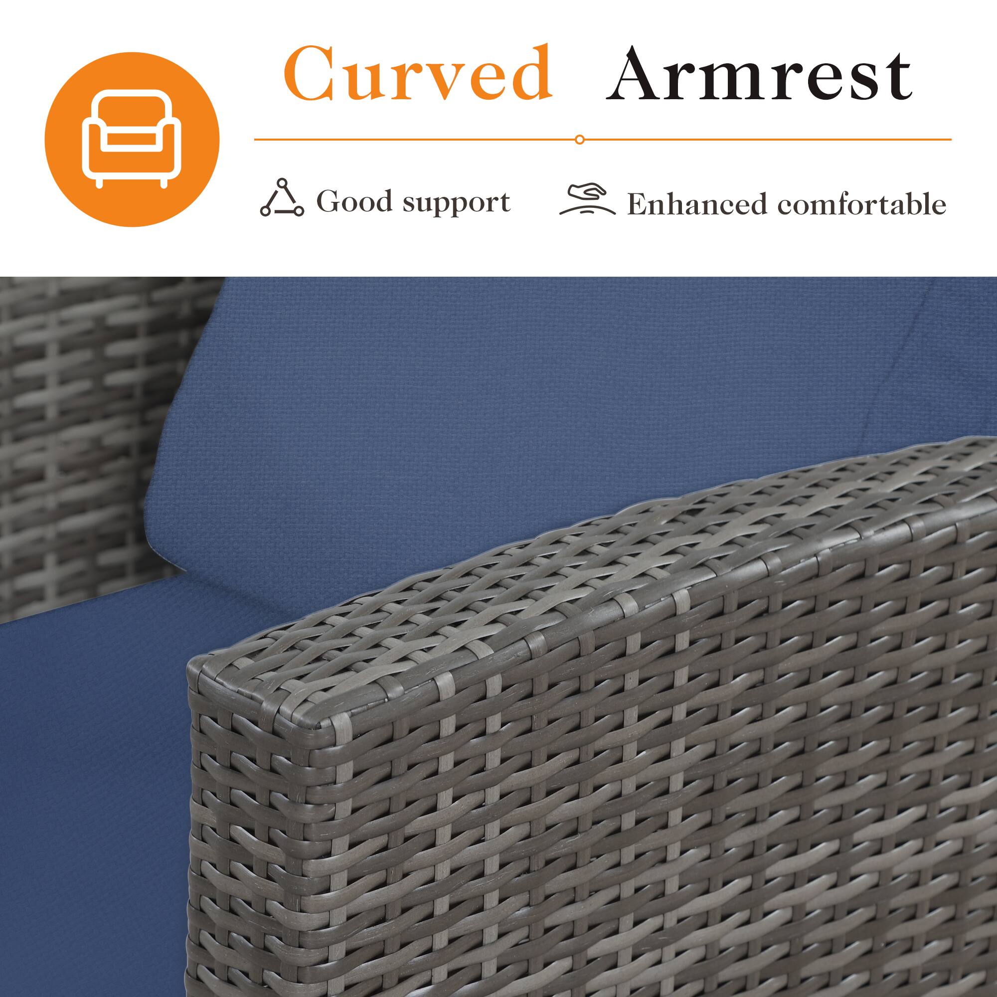Curved Armrest  
- Good support  
- Enhanced comfortable