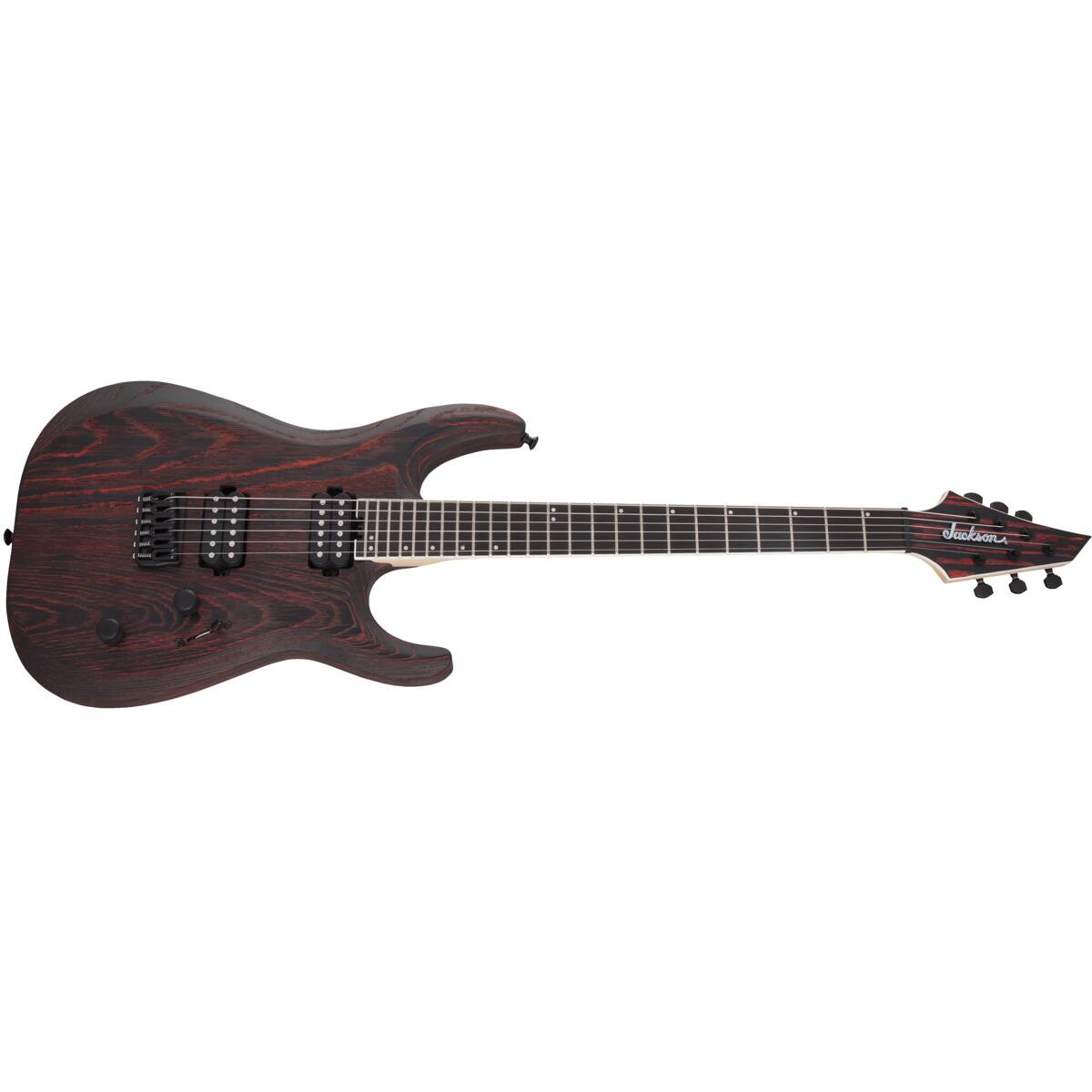 Alt View 3. Jackson - Jackson Pro Dinky DK2 Modern Ash HT6 Electric Guitar, Ebony, Baked Red.