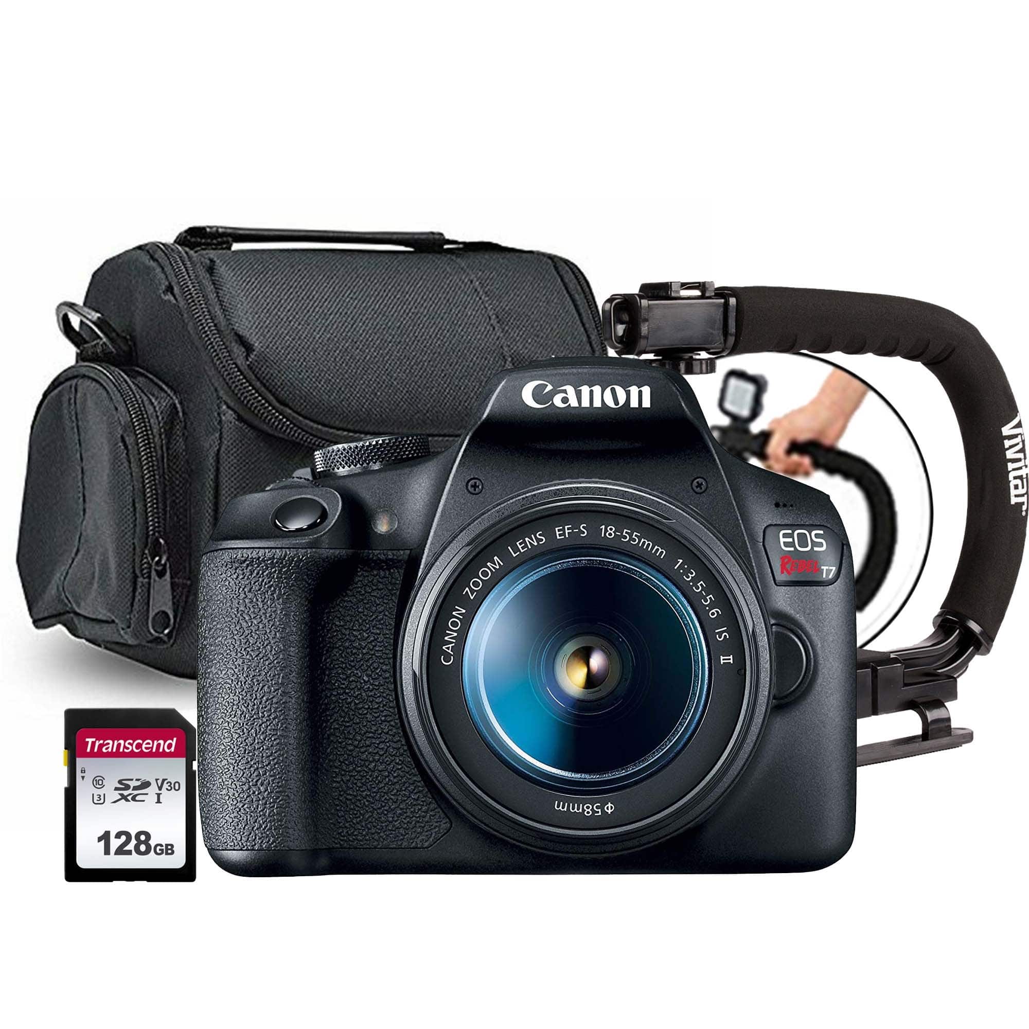 Canon - EOS Rebel T7 DSLR Camera with EF-S 18-55mm IS STM Lens + Accessories