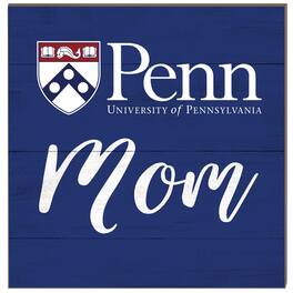 Jardine - Pennsylvania Quakers 10'' x 10'' Mom Plaque - Blue