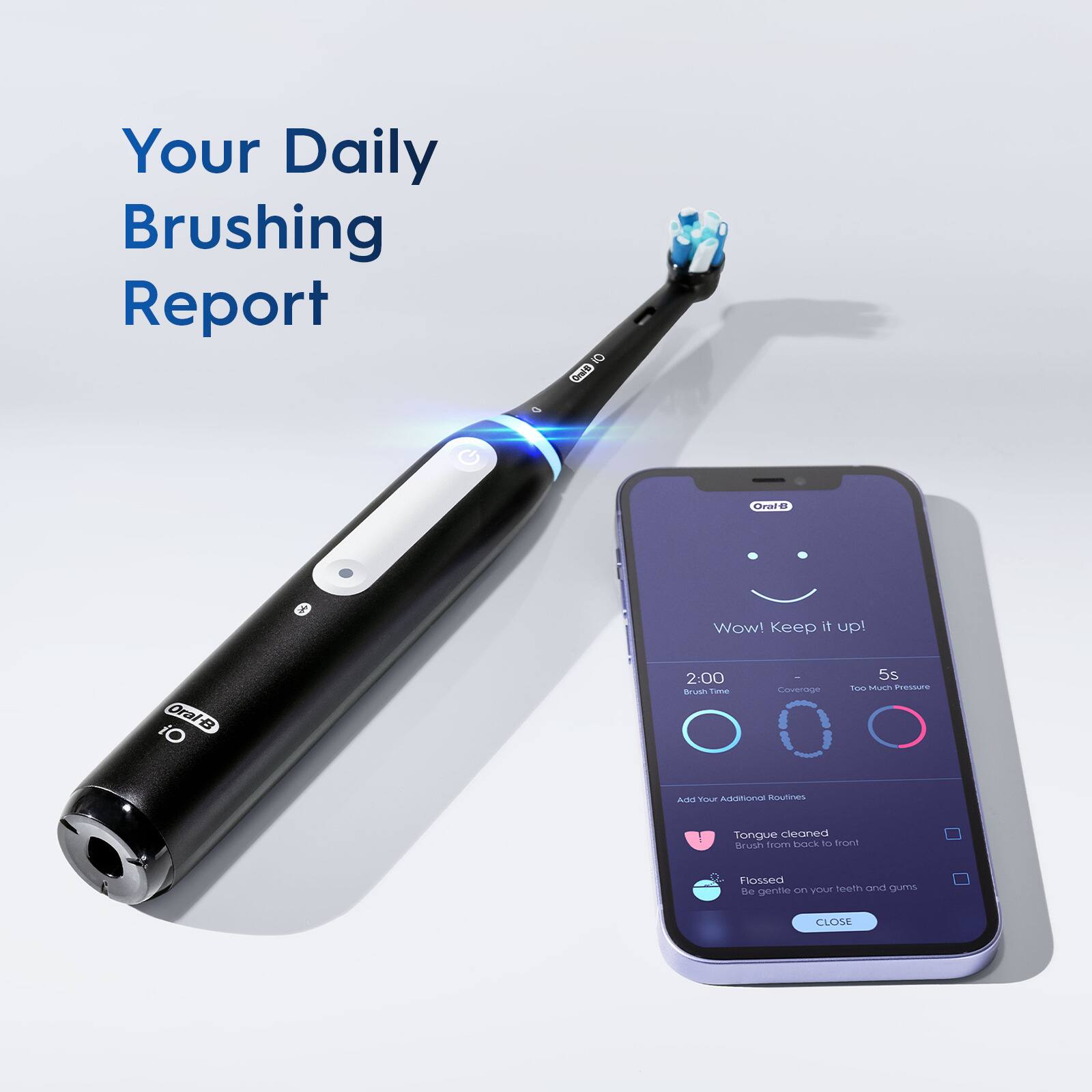 Alt View 18. Oral-B - iO Series 5 Rechargeable Electric Toothbrush w/Brush Head - Black.