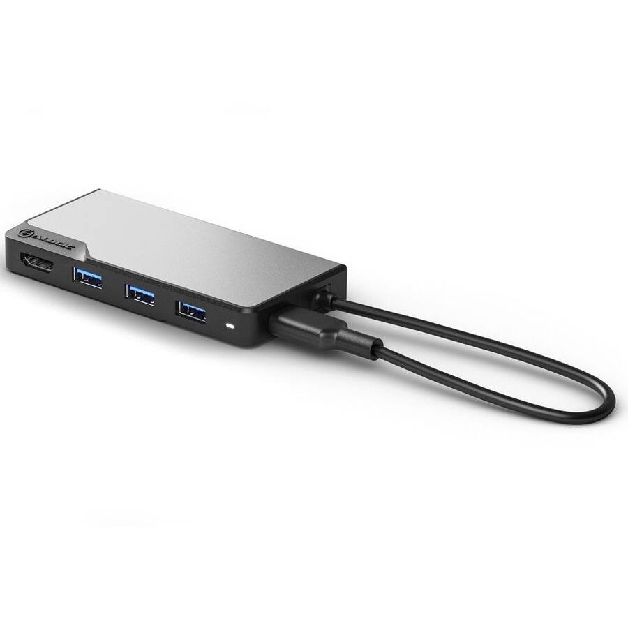 Alt View 7. Alogic - Alogic Fusion CORE 5-in-1 USB-C Hub Compact Dock V2 - USB-C hub with HDMI, Ethernet, USB-A, and SD card reader, offering.