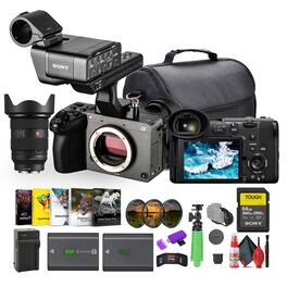 Sony - FX2 Cinema Camera Kit with Detachable XLR-K3M Handle, Dual XLR Audio, Full-Frame 4K