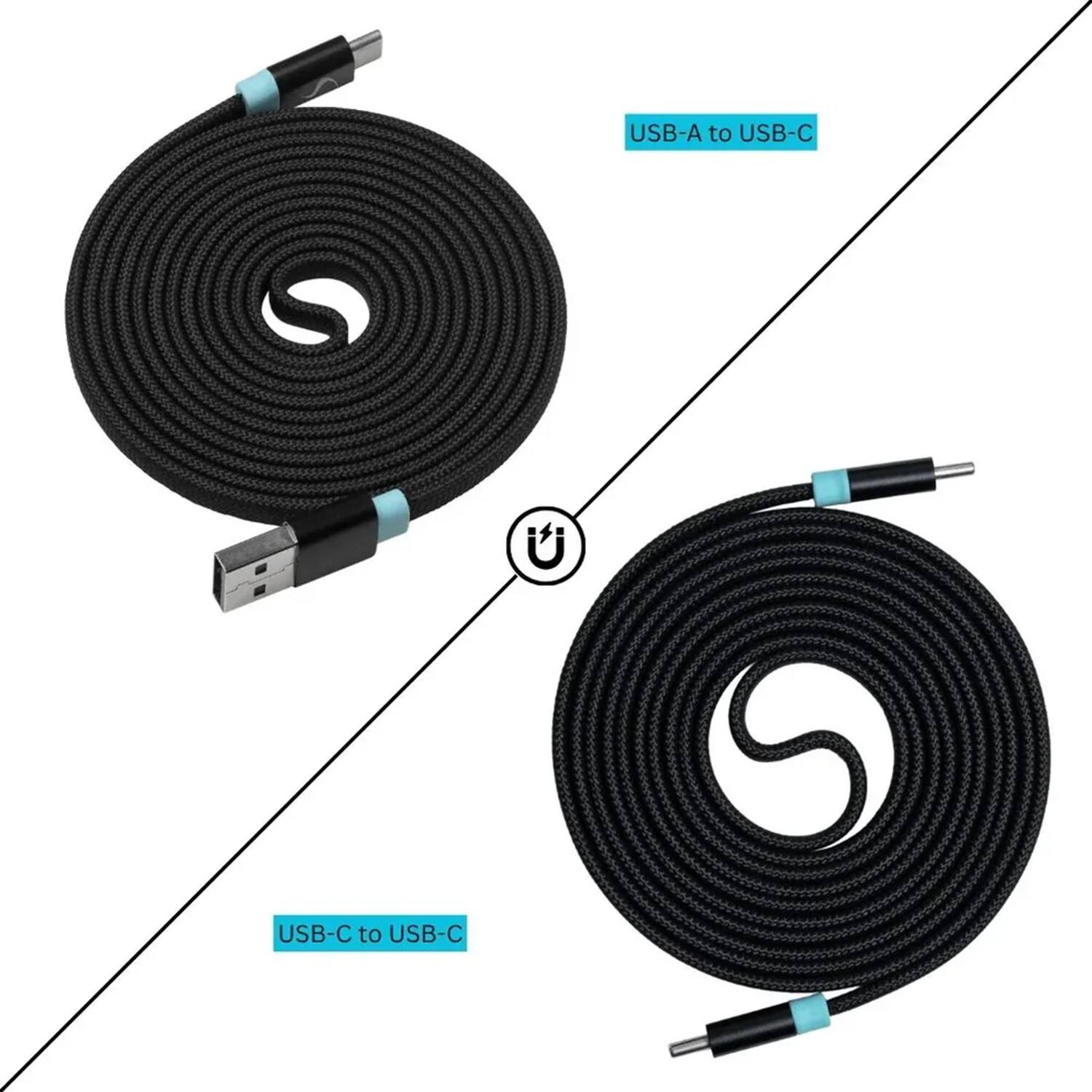 USB-A to USB-C  
USB-C to USB-C