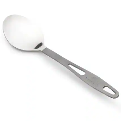 Front. TOAKS - TOAKS Titanium Lightweight Spoon SLV-13 - Outdoor Camping - Silver.